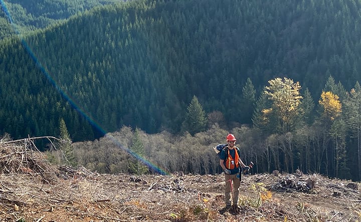 Installing research plots in Springfield, Oregon. Installing research plots in Springfield, Oregon