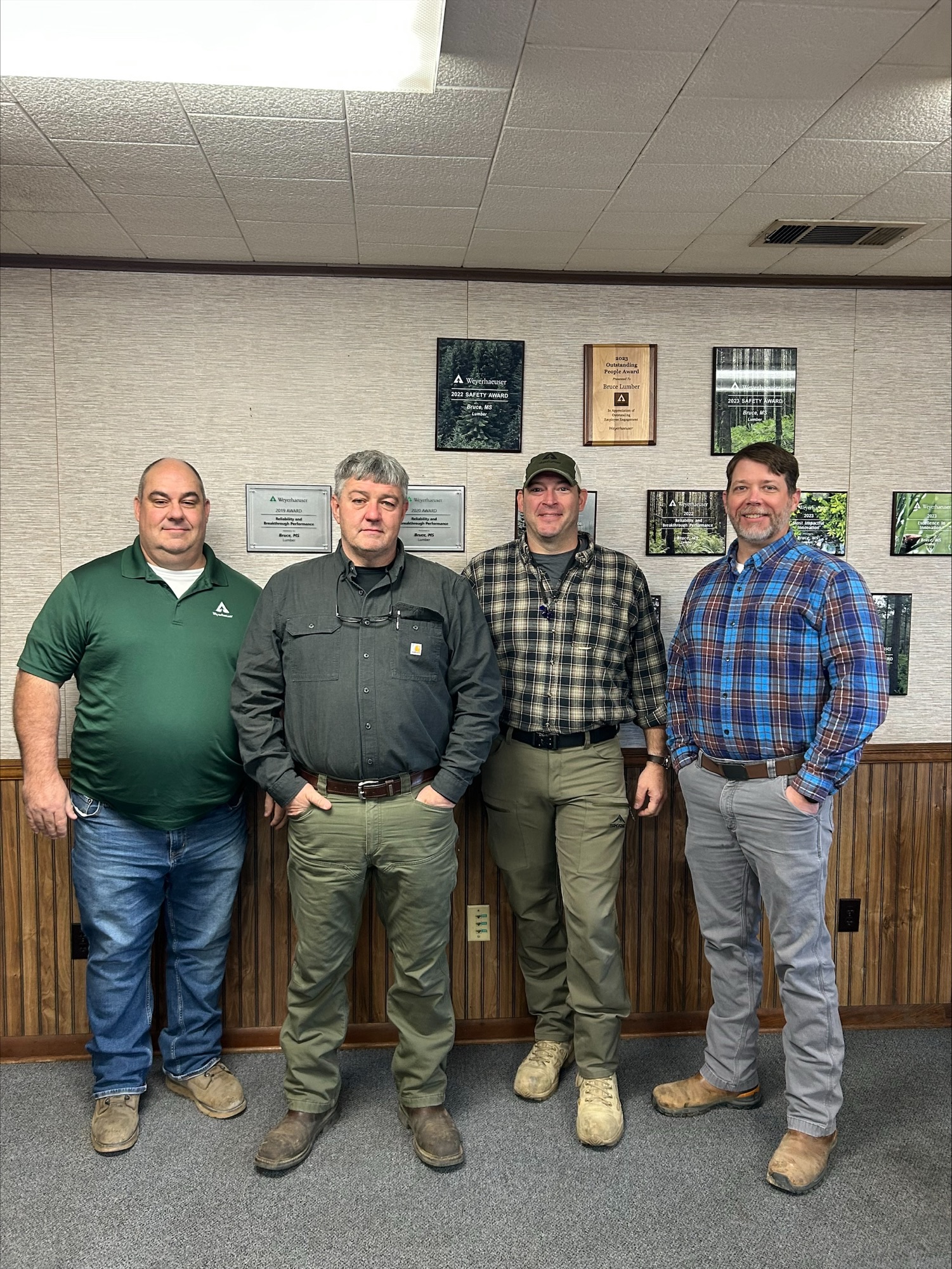 Image of the four members of the Bruce lead team.